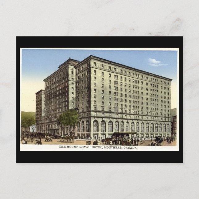 Old Postcard, Mount Royal Hotel, Montreal Postkarte (Vorderseite)