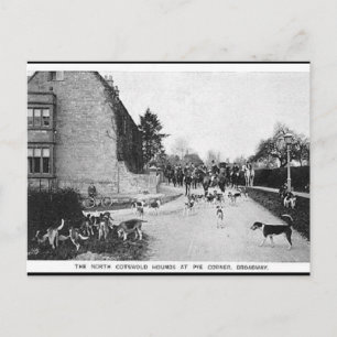 Old Postcard - N Cotswold Hounds, Broadway Postkarte