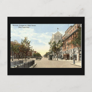 Old Postcard, New York City, 7th Ave at 126th Stre Postkarte