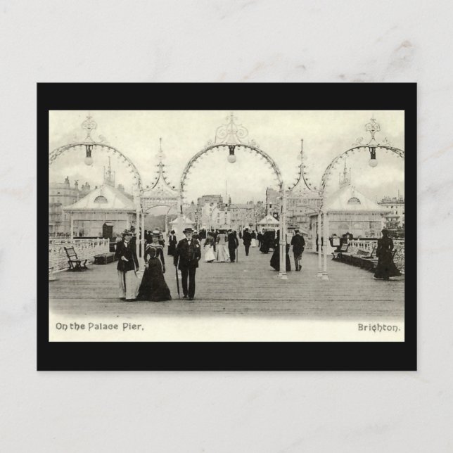 Old Postcard - Palace Pier, Brighton Postkarte (Vorderseite)