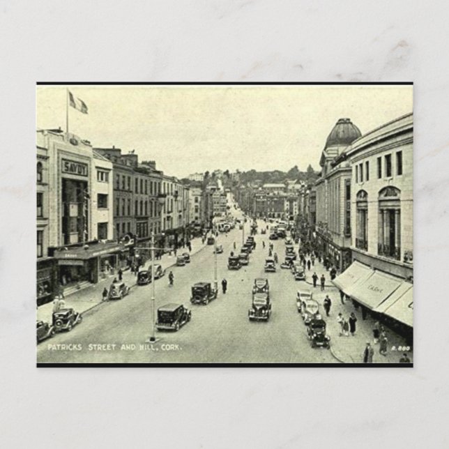 Old Postcard - Patricks St, Cork, Irland Postkarte (Vorderseite)