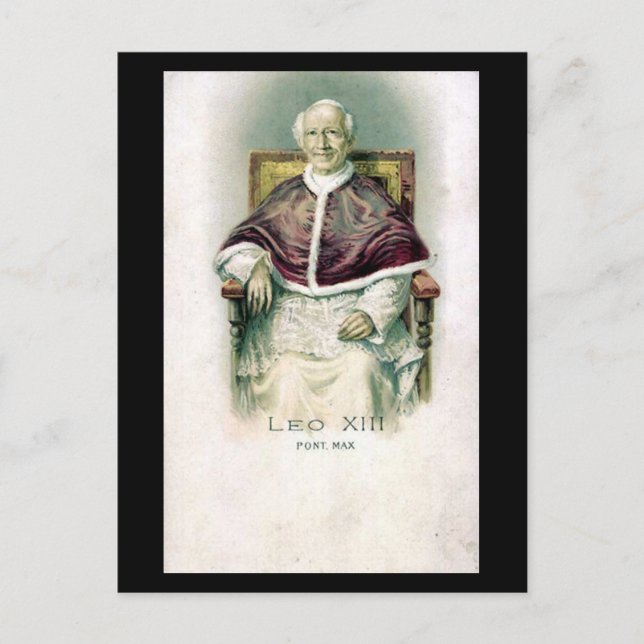 Old Postcard - Pope Leo XIII Postkarte (Vorderseite)