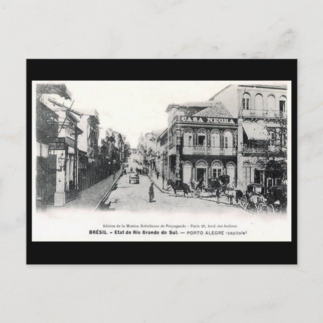 Old Postcard - Porto Alegre, Brasilien Postkarte (Vorderseite)