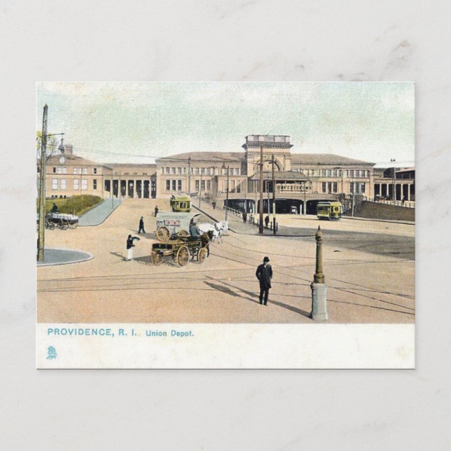 Old Postcard - Providence, Rhode Island, USA Postkarte (Vorderseite)