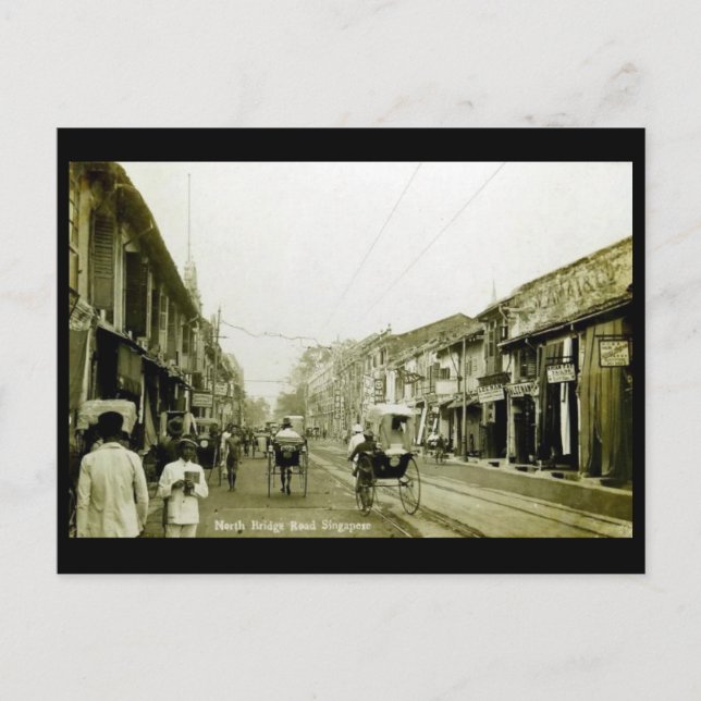 Old Postcard - Singapur Postkarte (Vorderseite)