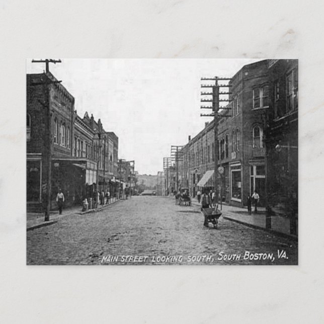Old Postcard - South Boston, Virginia, USA Postkarte (Vorderseite)