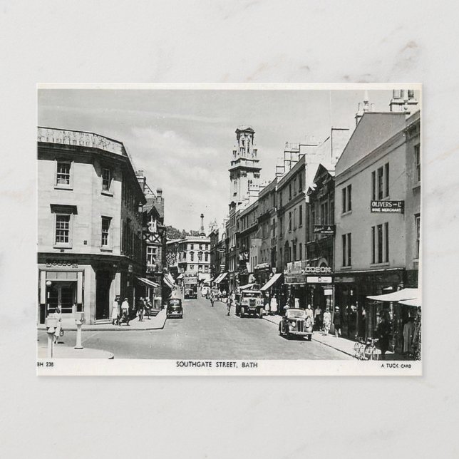 Old Postcard - Southgate Street, Bath, Spmerset Postkarte (Vorderseite)