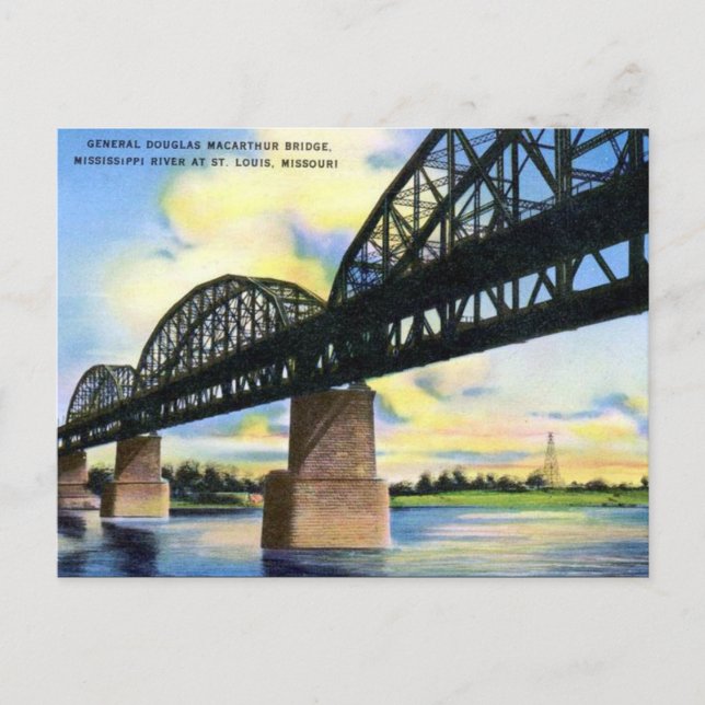 Old Postcard - St Louis, Missouri, USA Postkarte (Vorderseite)