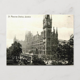 Old Postcard - St Pancras Station, London Postkarte