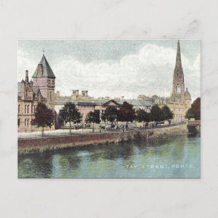 Old Postcard - Tay St, Perth, Scotland Postkarte