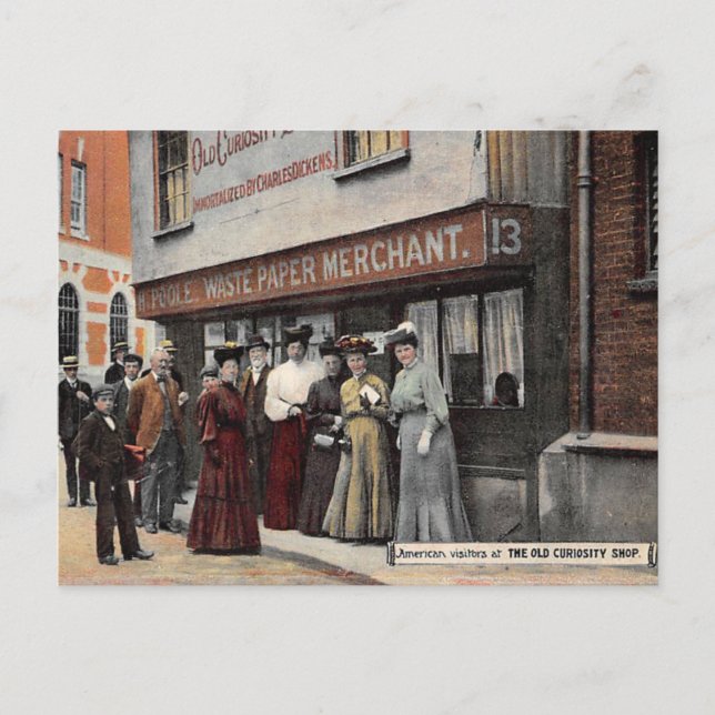 Old Postcard - "The Old Curiosity Shop" Postkarte (Vorderseite)