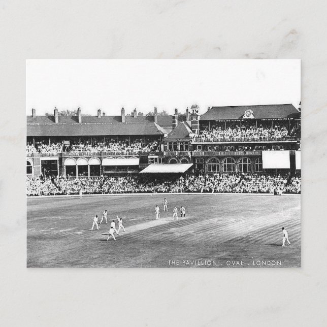 Old Postcard - The Oval Cricket Ground, London Postkarte (Vorderseite)
