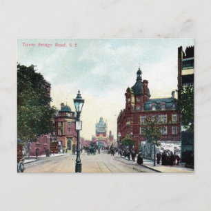 Old Postcard - Tower Bridge Rd, London Postkarte