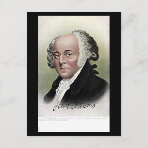 Old Postcard - US-Präsident John Adams Postkarte