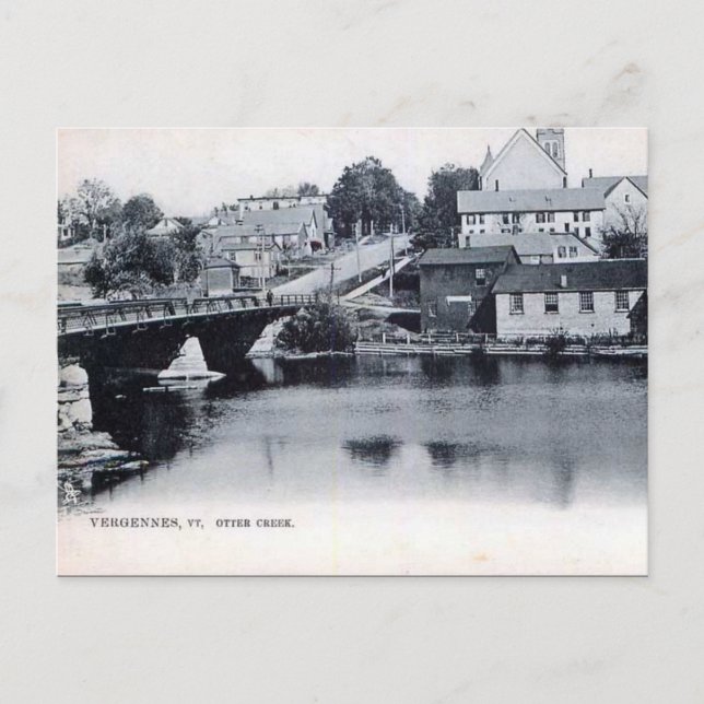 Old Postcard - Vergennes, Vermont, USA Postkarte (Vorderseite)