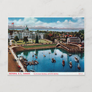 Old Postcard - Victoria, British Columbia, Kanada Postkarte