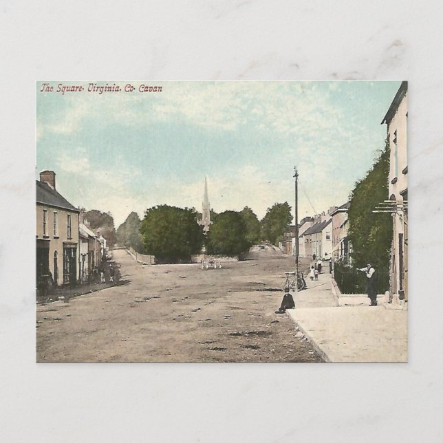 Old Postcard - Virginia, Grafschaft Cavan, Irland Postkarte (Vorderseite)