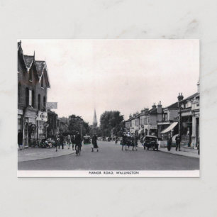 Old Postcard - Wallington, London Borough of Sutto Postkarte