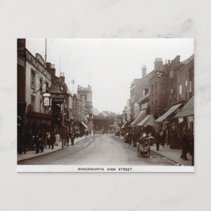 Old Postcard - Wandsworth High St, London Postkarte