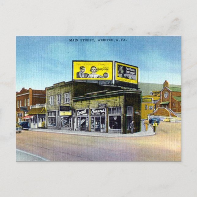 Old Postcard - Weirton, W Virginia, USA Postkarte (Vorderseite)