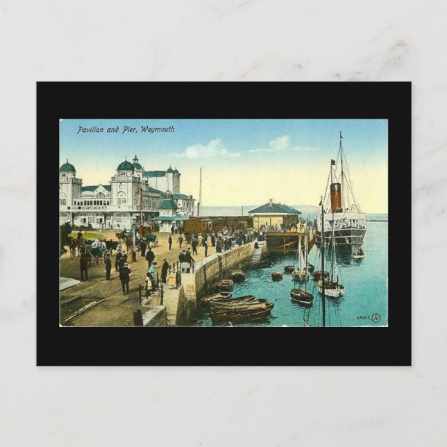 Old Postcard, Weymouth, Dorset, 1908 Postkarte (Vorderseite)