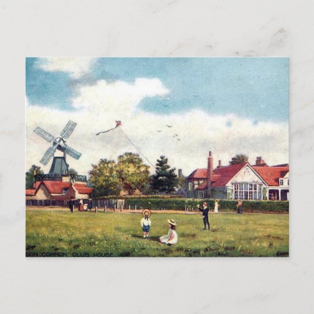 Old Postcard - Wimbledon Common, London Postkarte (Vorderseite)
