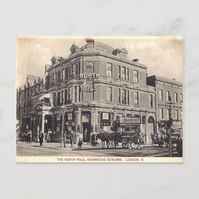 Old Postcard - Wormwood Scrubbs, London Postkarte (Vorderseite)