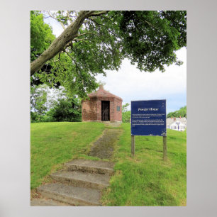 Old Powder House Plymouth MA Poster