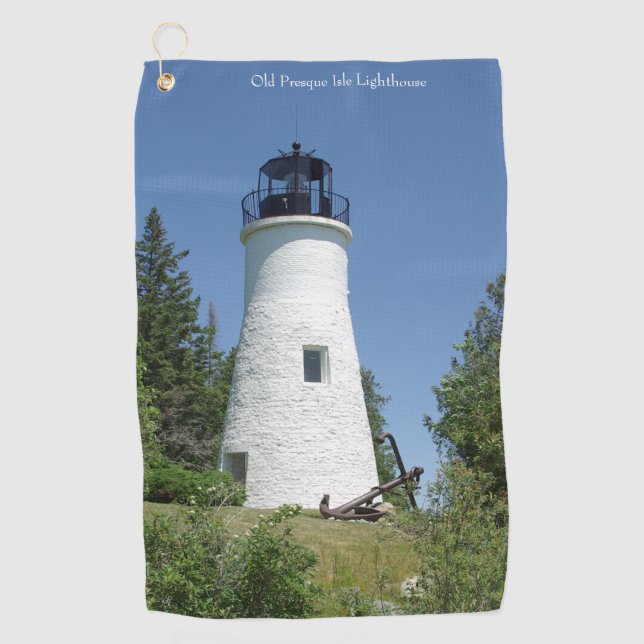 Old Presque Isle Lighthouse Golfhandtuch (Vorderseite)
