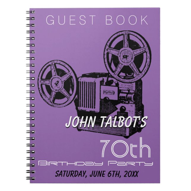 Old Project 70. Geburtstagsparty GuestBook Notizblock (Vorderseite)