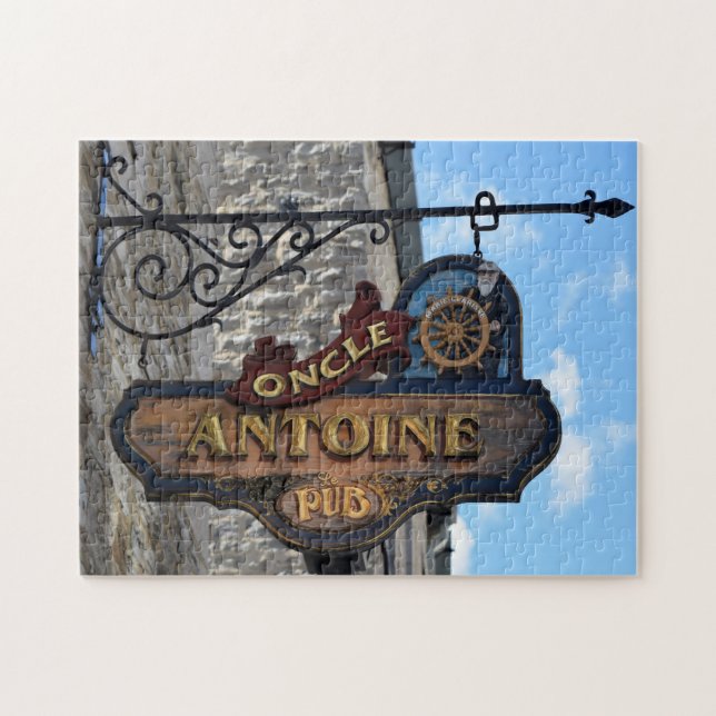 Old Pub Signs Quebec Kanada. Puzzle (Horizontal)