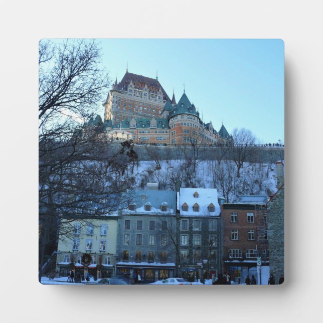 Old Quebec City, Quebec, Kanada Fotoplatte (Vorderseite)