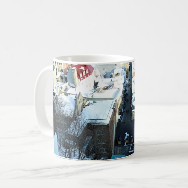 Old Quebec City, Quebec, Kanada Kaffeetasse (Vorderseite Links)