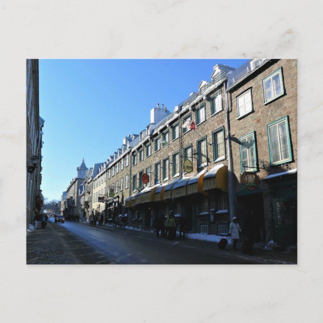 Old Quebec City, Quebec, Kanada Postkarte (Vorderseite)