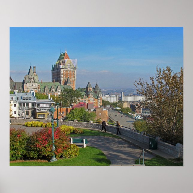 Old Quebec City View Poster (Vorne)