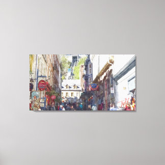 Old Quebec City Watercolor, Print #1 Leinwanddruck