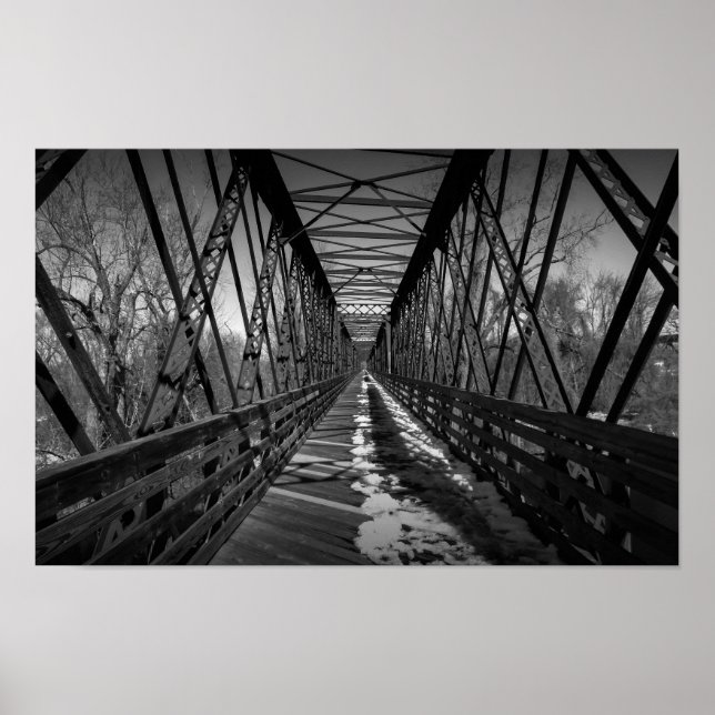 Old Railroad Bridge Poster (Vorne)