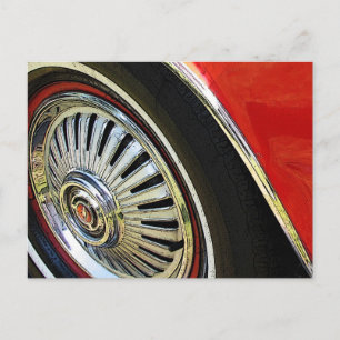 Old Red Classic    CarHubcap - Postcard Postkarte