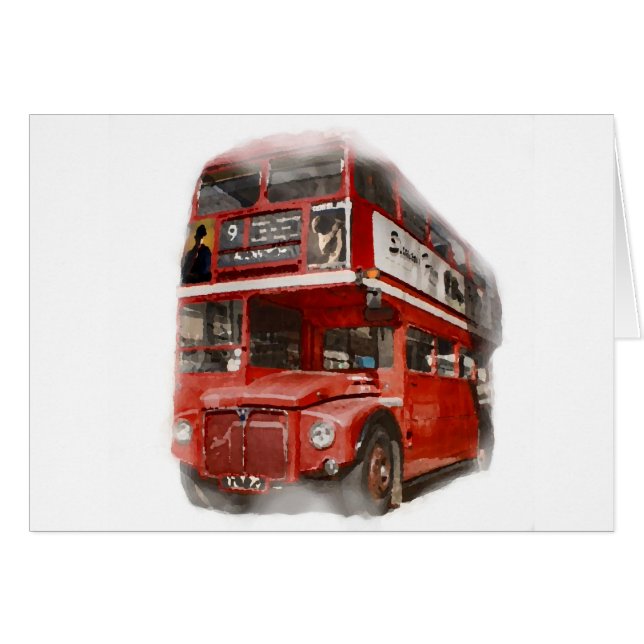 Old Red London Bus (Vorderseite (Horizontal))
