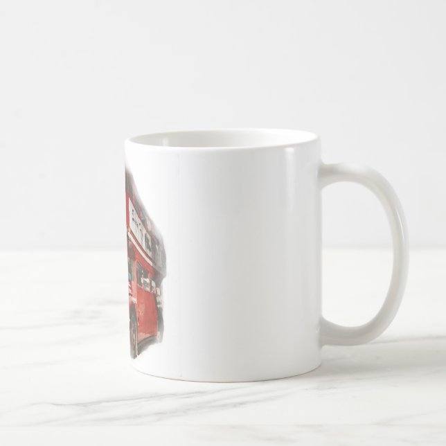 Old Red London Bus Tasse (Rechts)
