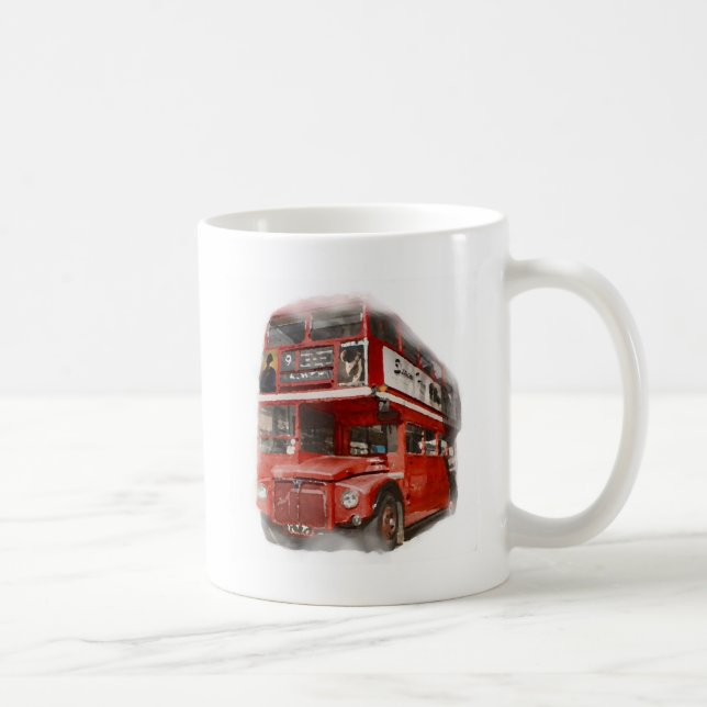Old Red London Bus Tasse (Rechts)