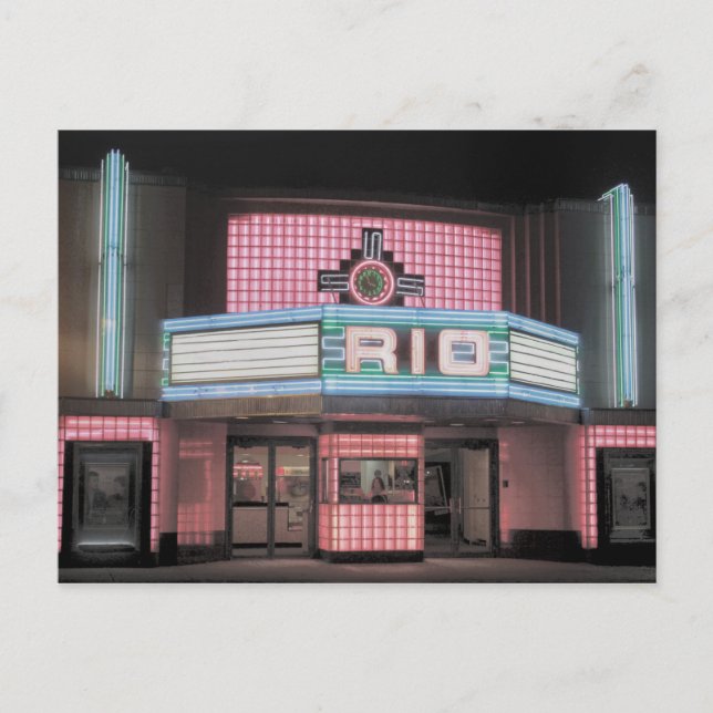 Old Rio Theater Postkarte (Vorderseite)