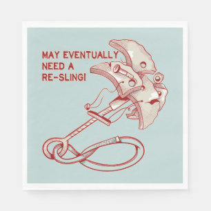 Old Rock Klettercam lustig Serviette