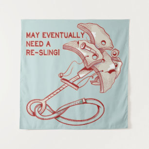 Old Rock Klettercam lustig Wandteppich