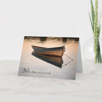 Old Row Boat on Calm Lake Beileid