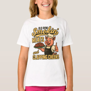 Old Row Smokin Meats und klatschende Backen  T-Shirt