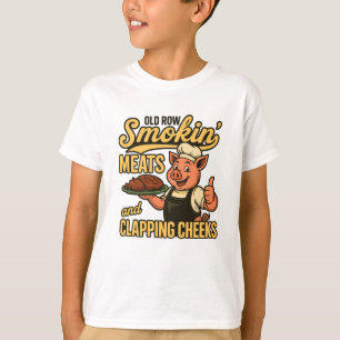 Old Row Smokin Meats und klatschende Backen  T-Shirt