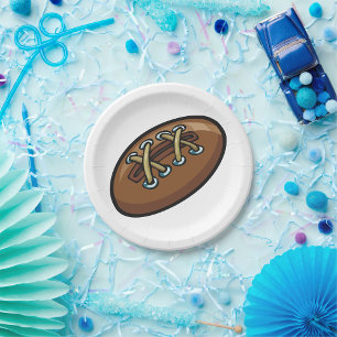 Old Rugby Ball Pappteller