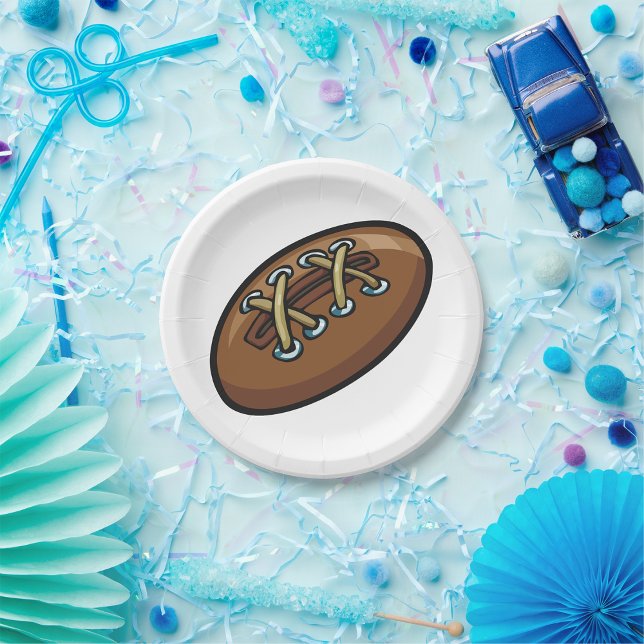 Old Rugby Ball Pappteller (Von Creator hochgeladen)