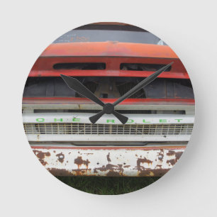 Old Rusty Runde Wanduhr